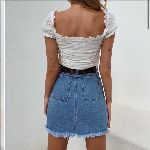 Tiger mist Nikita high rise denim skirt 💙 - Picture 5 of 7